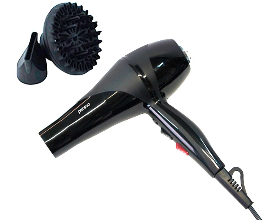 Secador de Baño | Wave - 2000 W - Negro Con Difusor