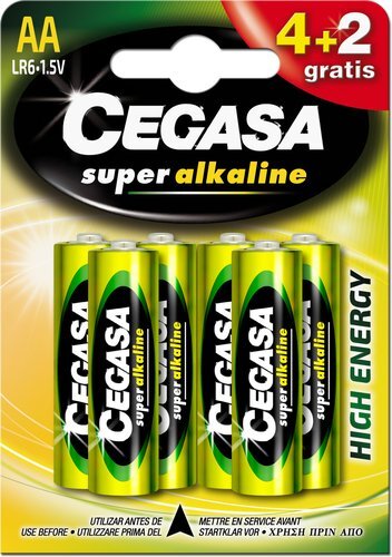 PILAS CEGASA AA PLUS (MN1500-LR06) BLISTER DE 6 (4+2 gratis)