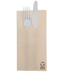 SERVILLETAS CANGURO FEEL GREEN PP 40x40 CM 1400UDS