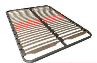 SOMIER MULTILAMINAS + 5 PATAS - 105X190 CM