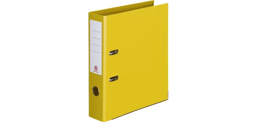 ARCHIVADOR DE PALANCA BRUNEAU A4 LOMO 5 CM AMARILLO