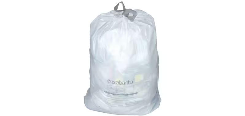 BOLSAS DE BASURA CON AUTOCIERRE BRABANTIA 18 MICRAS 12L - PAQUETE DE 20 BOLSAS 