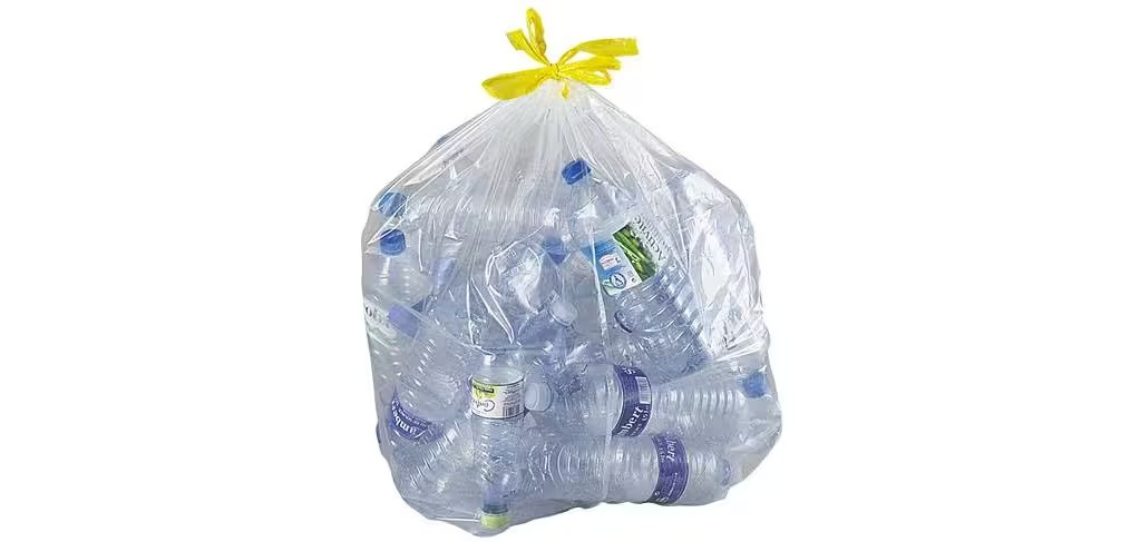 BOLSAS DE BASURA TRANSPARENTES CON AUTOCIERRE 30 MICRAS 100L - PAQUETE DE 100 BOLSAS