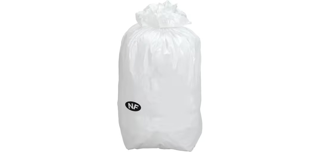 BOLSAS DE BASURA 50L BLANCAS 30 MICRAS - PAQUETE DE 200