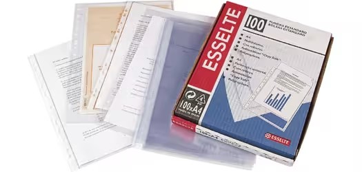 FUNDAS MULTITALADRO DE POLIPROPILENO RUGOSO FOLIO 40 MICRAS ESSELTE CAJA DE 100