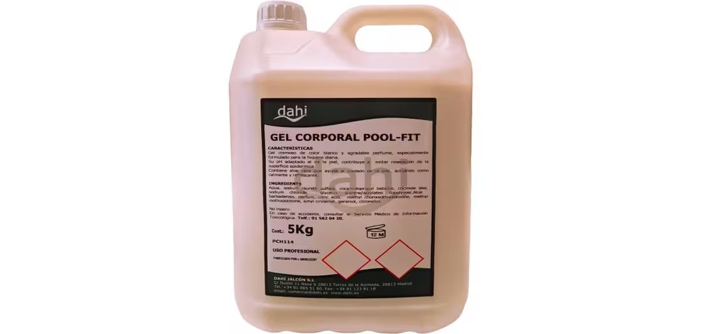 GEL CORPORAL POOL FIT - GARRAFA 5L