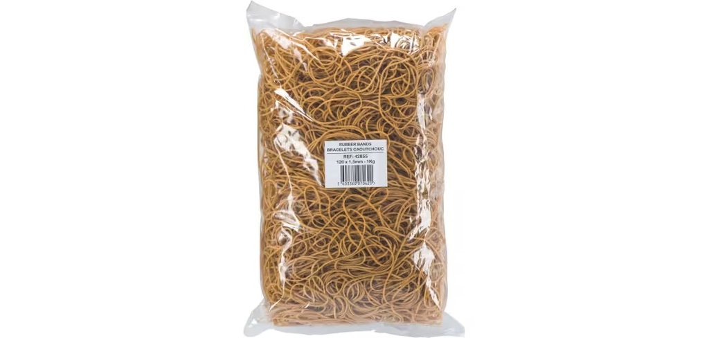 GOMAS ELÁSTICAS 120 MM BOLSA DE 1 KG