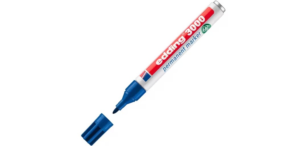 ROTULADOR PERMANENTE EDDING 3000 PUNTA 1,5 A 3 MM AZUL