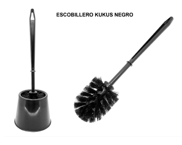 ESCOBILLERO COMPLETO KUKUS NEGRO 1UD