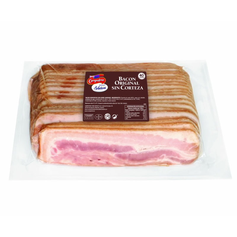 BACON PRACTICO LONCHAS SIN PIEL 1KG